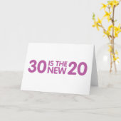 Carte Anniversaire 30 ans (Fleur jaune)