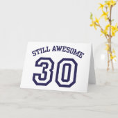 Carte Anniversaire 30 ans (Fleur jaune)