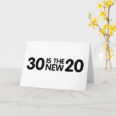 Carte Anniversaire 30 ans (Fleur jaune)