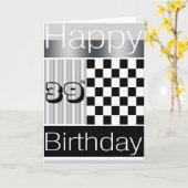 Carte Anniversaire 39 ans (Fleur jaune)