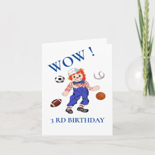 Carte Anniversaire : 3 Rd Anniversaire