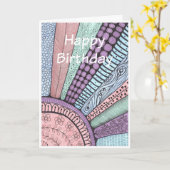 Carte anniversaire 4 (Fleur jaune)
