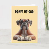 Carte Anniversaire 40 ans Boxer (Devant)