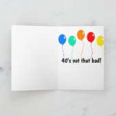 Carte Anniversaire 40 ans Boxer (Intérieur)