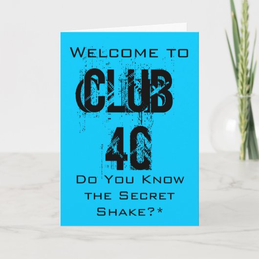 Carte anniversaire 40e (Devant)