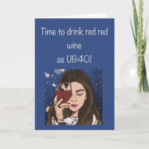 Carte anniversaire 40e