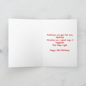 Carte anniversaire 40e (Intérieur)
