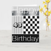 Carte Anniversaire 43 ans (Fleur jaune)