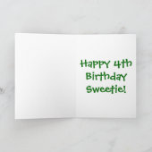 Carte Anniversaire 4 ans (Intérieur)