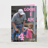 Carte Anniversaire 4 ans (Devant)