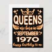 Carte Anniversaire 52 ans (Devant / Derrière)