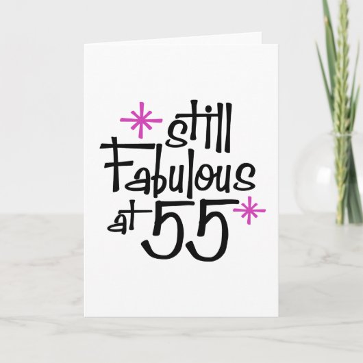 Carte Anniversaire 55 ans (Devant)