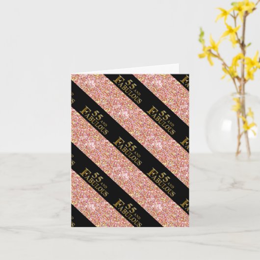 Carte Anniversaire 55 ans (Fleur jaune)