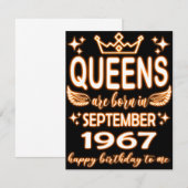 Carte Anniversaire 55 ans (Devant / Derrière)