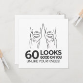Carte Anniversaire 60 ans (Devant/Arrière en situation)