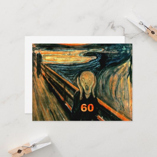 Carte Anniversaire 60 ans (Devant/Arrière en situation)