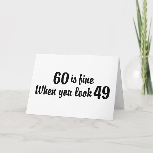 Carte Anniversaire 60 ans (Devant)