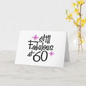 Carte Anniversaire 60 ans (Fleur jaune)