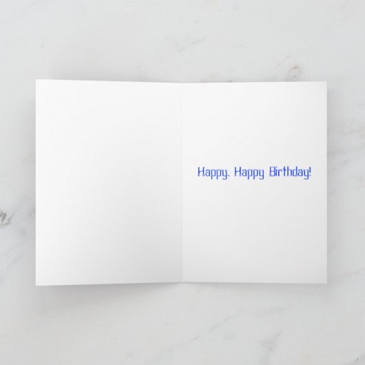 Carte Anniversaire 62 ans (Intérieur)