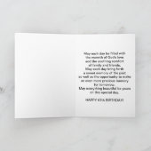 Carte Anniversaire, 67ème, Religieux, Papillon (Intérieur)