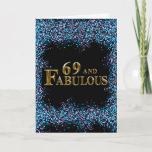 Carte Anniversaire 69 ans