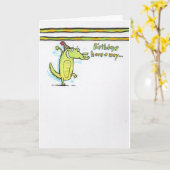 Carte Anniversaire 7 (Fleur jaune)