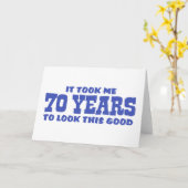 Carte Anniversaire 70 ans (Fleur jaune)