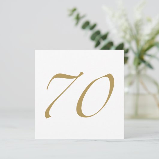 Carte Anniversaire 70 ans (Debout devant)