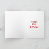 Carte Anniversaire 70 ans (Intérieur)