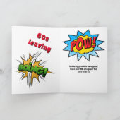 Carte Anniversaire 70 ans personnalisé Bande dessinée vi (Intérieur)