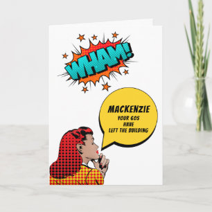 Carte Anniversaire 70 ans personnalisé Bande dessinée vi