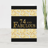 Carte Anniversaire 74 ans (Devant)