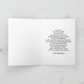 Carte Anniversaire, 75ème, Gorilla au bureau (Intérieur)