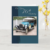 Carte Anniversaire 76 ans (Fleur jaune)