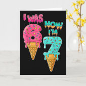 Carte Anniversaire 7 Ans J'avais 6 Ans Maintenant J'ai 7 (Fleur jaune)