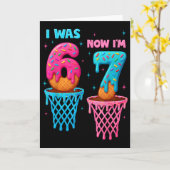 Carte Anniversaire 7 Ans J'avais 6 Ans Maintenant J'ai 7 (Fleur jaune)