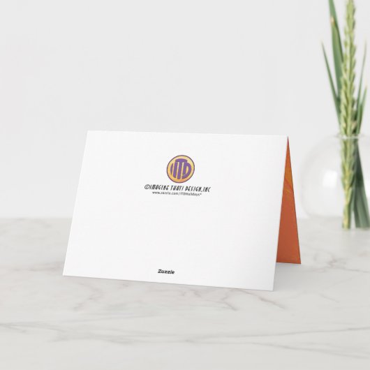 Carte Anniversaire 80 Décennie Orange (Dos)