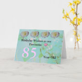 Carte Anniversaire 85 ans (Fleur jaune)