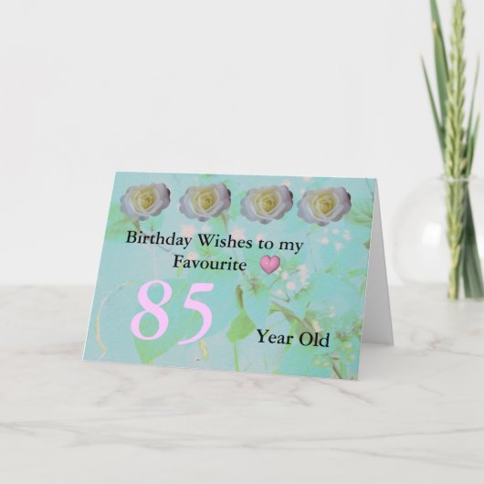 Carte Anniversaire 85 ans (Devant)
