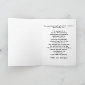 Carte Anniversaire, 95, Orchidée en noir (Intérieur)