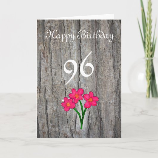Carte Anniversaire 96 ans (Devant)