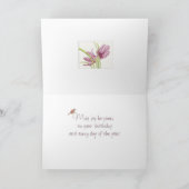 Carte Anniversaire/À damiers Lily (Intérieur)