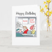 Carte Anniversaire à la Banque (Fleur jaune)