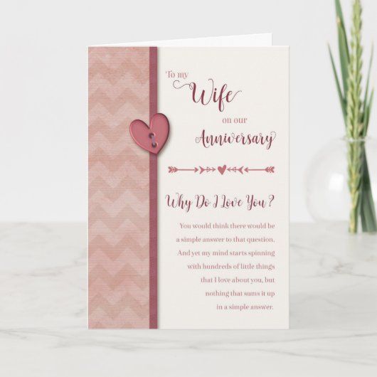 Carte Anniversaire à la femme - Pourquoi je t'aime ? Car (Devant)