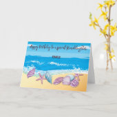 Carte Anniversaire à la petite-fille aînée Personnalisé (Fleur jaune)