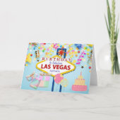 Carte Anniversaire à Las Vegas Card (Devant)