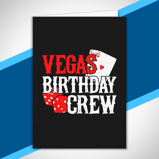 Carte Anniversaire à Las Vegas - Équipe d'anniversaire à