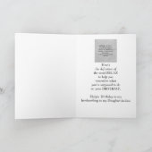 Carte Anniversaire à ma belle-fille Fun Dog Relax Humour (Intérieur)