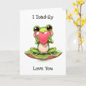 Carte Anniversaire à thème de la grenouille mûre (Fleur jaune)