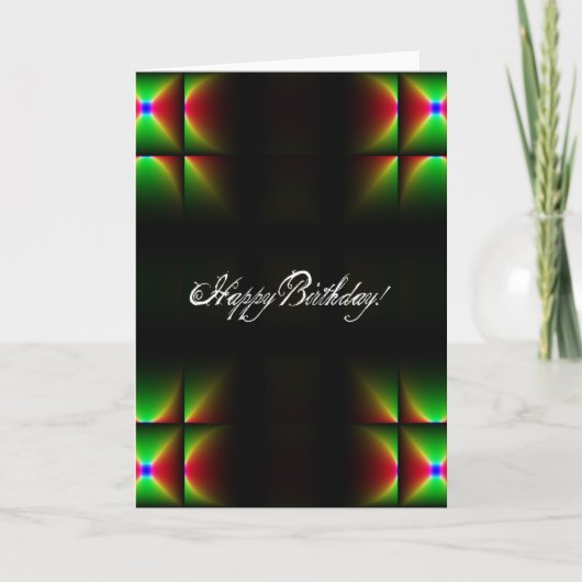 Carte Anniversaire Abstrait (Devant)